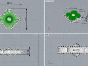 Bracelet flower 2941 3D Print Model