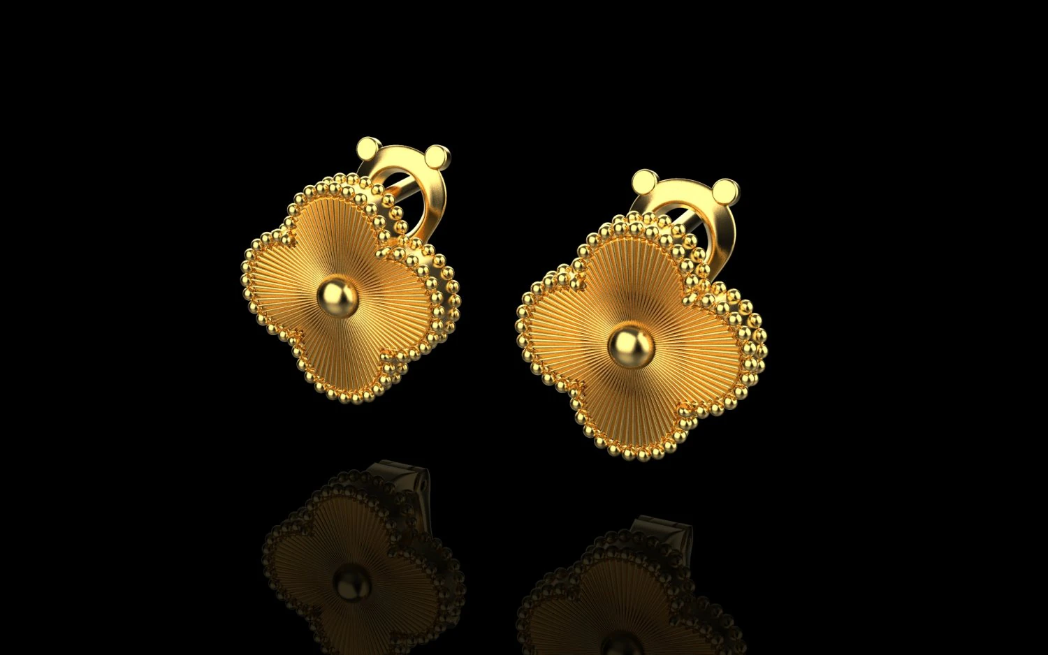 Серьги 2941 3D Принт Модель .c4d .max .obj .3ds .fbx .stl .blend 