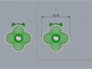 Серьги 2941 3D Принт Модель