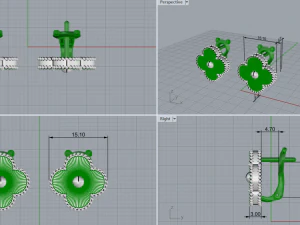 Серьги 2941 3D Принт Модель