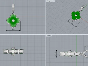 Earrings 2941 3D Print Model