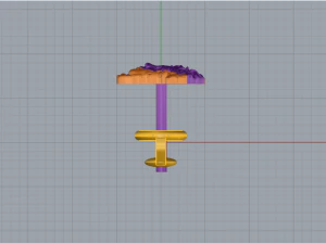 Earrings Gorgona 1772 3D Print Model