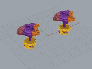 Earrings Gorgona 1772 Modelo de Impressão 3D