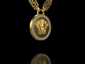 Pendant Gorgona 1823 3D Print Model