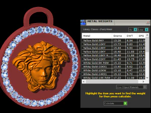 Pendant Gorgona 1823 3D Print Model