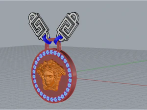 Pendant Gorgona 1823 3D Print Model