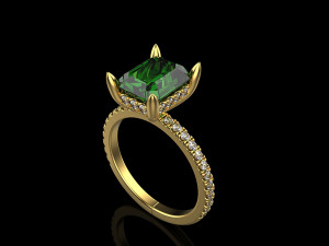 Engagement Ring 5 Modèles 3D en vedette