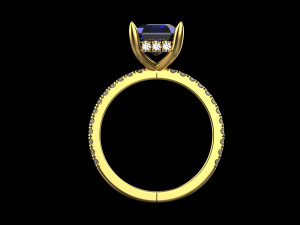 Engagement Ring 5 Modèles 3D en vedette