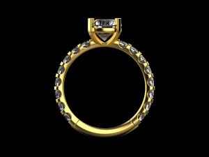 Engagement Ring 1 3D Print Model