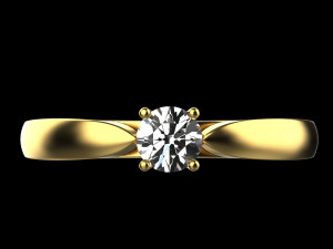 Engagement Ring 1769 3D 打印模型