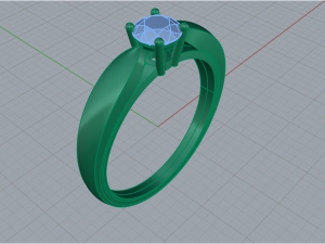 Engagement Ring 1769 3D 打印模型