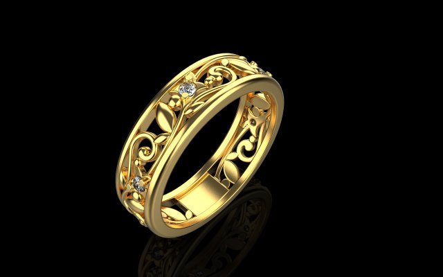 Ring 1775 3D 프린트 모델 .c4d .max .obj .3ds .fbx .stl .blend 