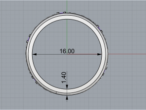 Ring 1775 3D 프린트 모델