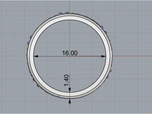 Ring 1775 3D Print Model