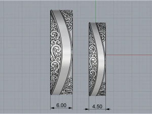 Wedding Rings 1777 3D Print Model