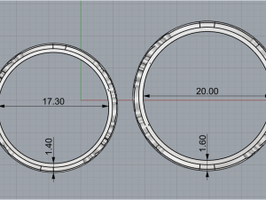Wedding Rings 1777 3D Baskı Modeli