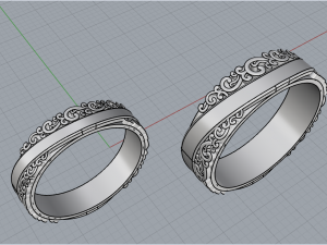 Wedding Rings 1777 3D Baskı Modeli