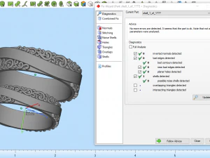 Wedding Rings 1777 3D Print Model