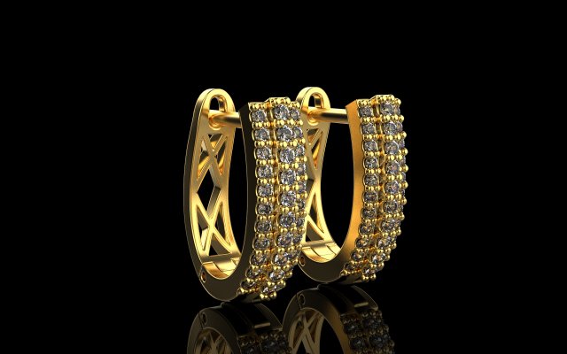 Earrings 1794 Modelo de impresión 3D .c4d .max .obj .3ds .fbx .stl .blend