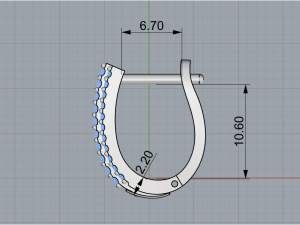 Earrings 1794 Modelo de impresión 3D