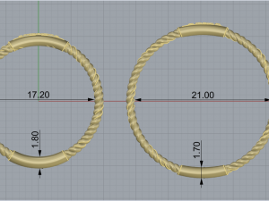 Wedding Ring 1798 3D Print Model