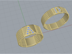 Wedding Ring 1798 3D Print Model
