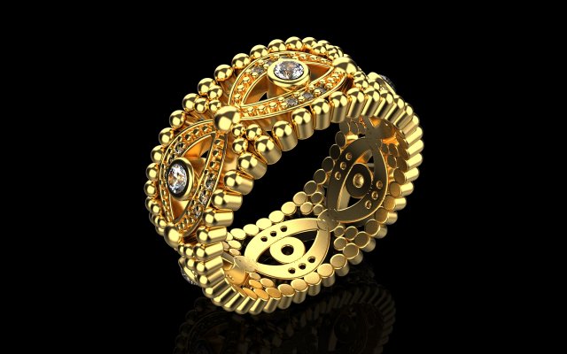 Ring 1807 Modelo de impresión 3D .c4d .max .obj .3ds .fbx .stl .blend 