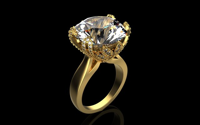 Ring 1814 3D Print Model .c4d .max .obj .3ds .fbx .stl .blend 