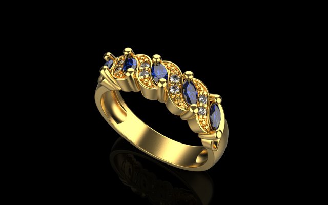 Ring 1826 3Dプリントモデル .c4d .max .obj .3ds .fbx .stl .blend 