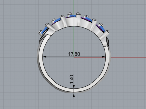 Ring 1826 3Dプリントモデル