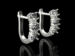 Earrings 1834 3D Print Model
