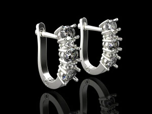 Earrings 1834 3D Print Model