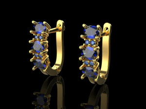 Earrings 1834 3D Print Model