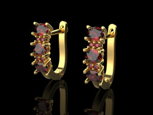 Earrings 1834 3D Print Model