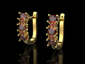 Earrings 1834 3D Print Model