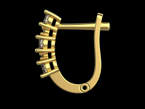 Earrings 1834 3D Print Model