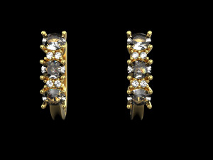 Earrings 1834 3D Print Model