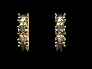 Earrings 1834 3D Print Model