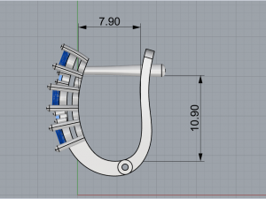 Earrings 1834 3D Print Model