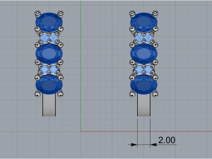 Earrings 1834 3D Print Model