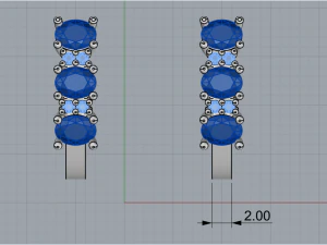 Earrings 1834 3D Print Model