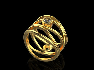 Ring 1858 Modello di stampa 3D