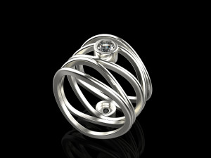 Ring 1858 Modello di stampa 3D