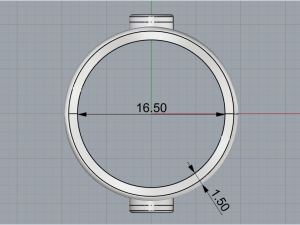 Ring 1858 Modello di stampa 3D