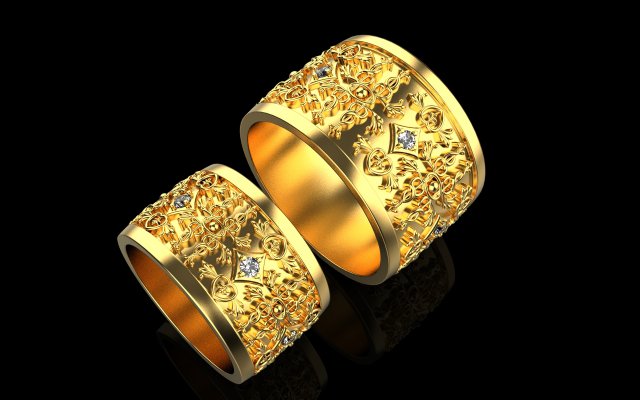 Ring 1861 3D Print Model .c4d .max .obj .3ds .fbx .stl .blend
