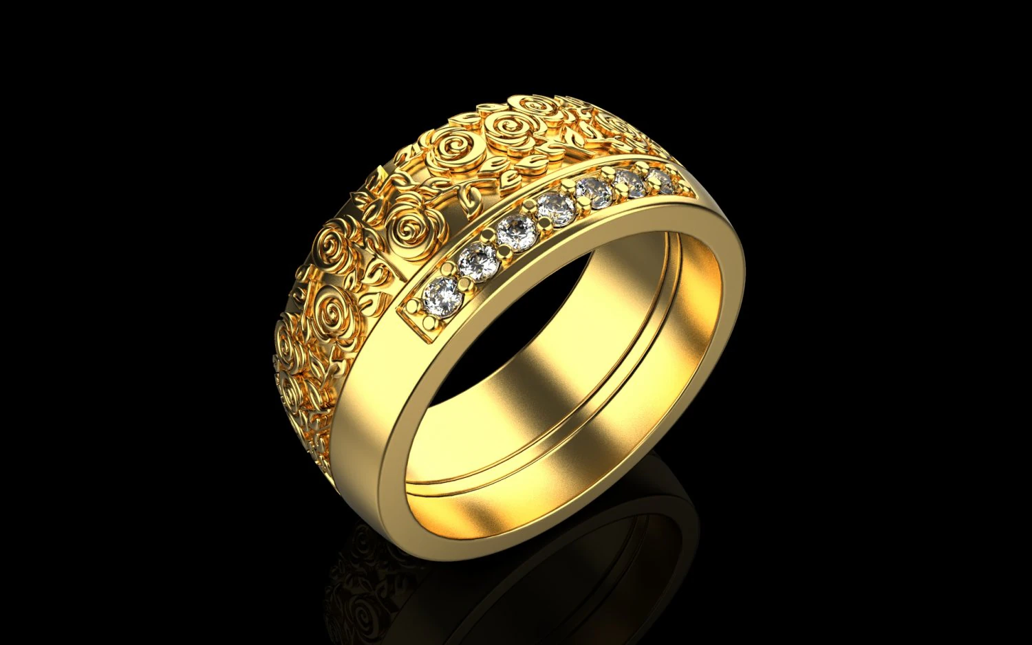 Ring 1865 3D Print Model .c4d .max .obj .3ds .fbx .stl .blend