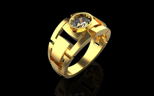 Man ring 1876 3D-printmodel .c4d .max .obj .3ds .fbx .stl .blend 