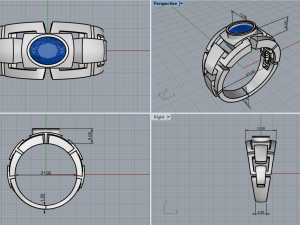 Man ring 1876 3D-printmodel