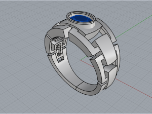 Man ring 1876 3D-printmodel