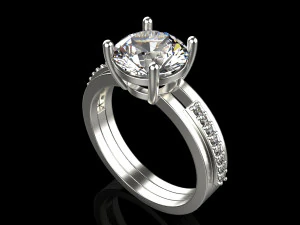 Engagement Ring 1894 3D Print Model